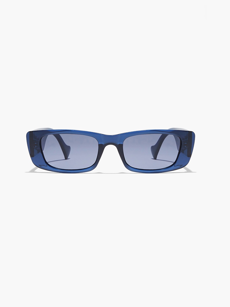 MANHATTAN  Blue 52 mm Rectangle Sunglasses