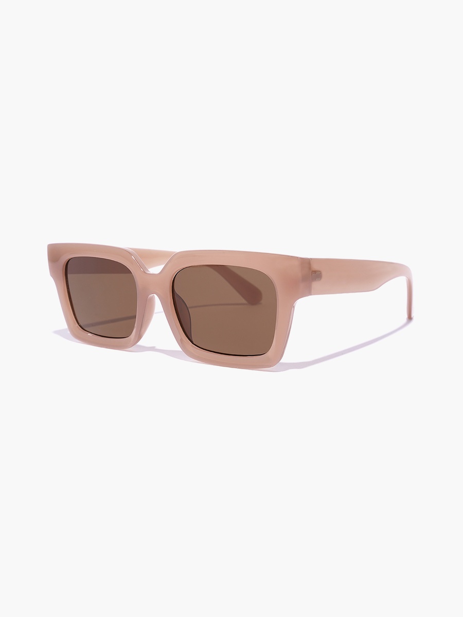 PLAZA  Brown 56 mm Square Sunglasses