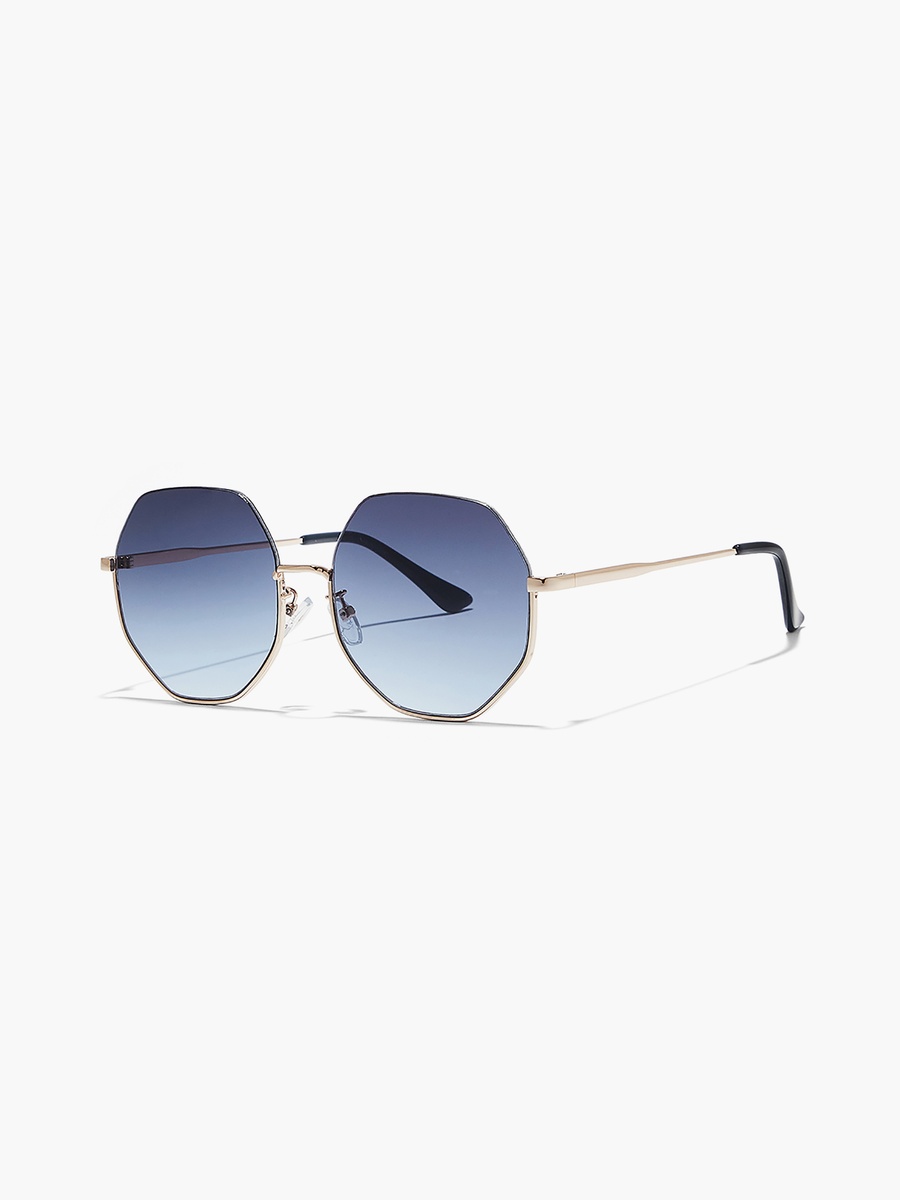 HEXA  Blue 58 mm Geometric Sunglasses