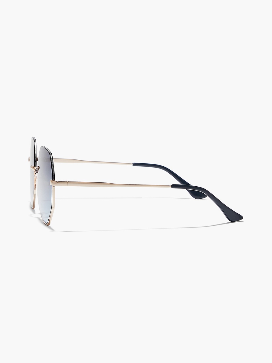 HEXA  Blue 58 mm Geometric Sunglasses