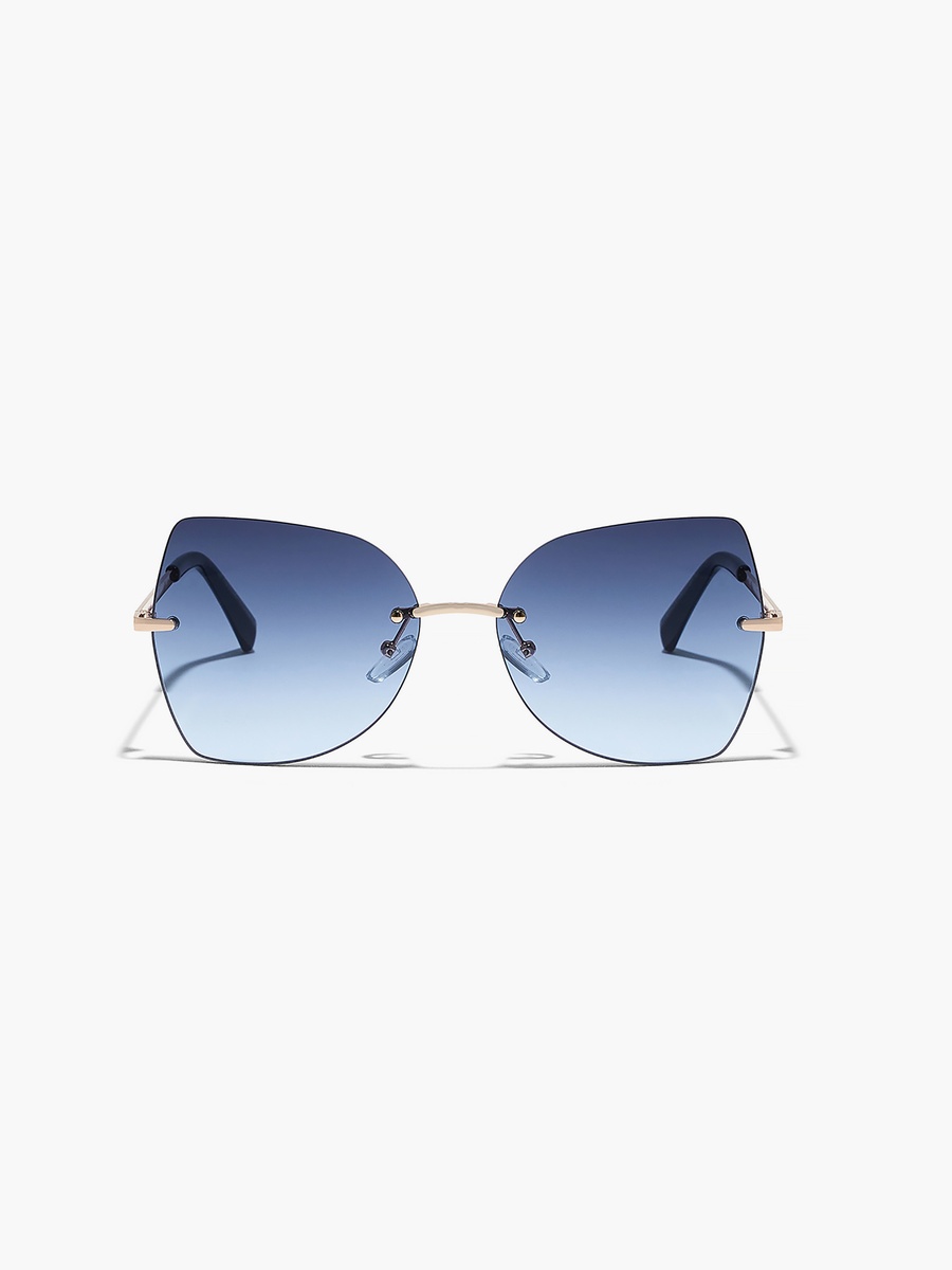 NAOMI  Blue 61 mm Butterfly Sunglasses