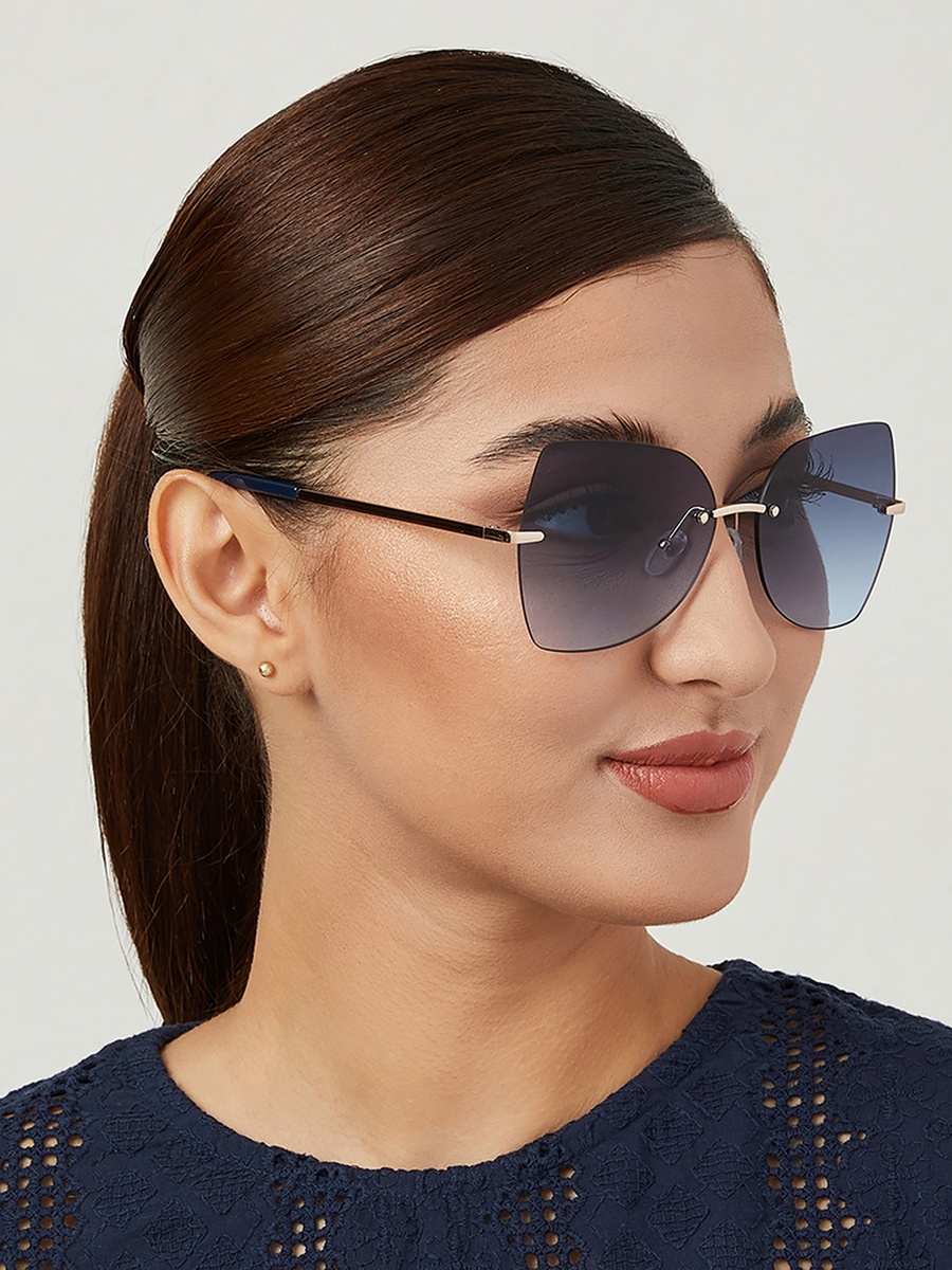 NAOMI  Blue 61 mm Butterfly Sunglasses