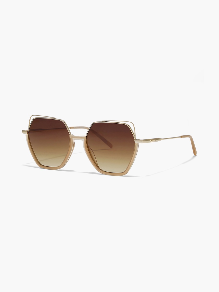 GRACE 54 MM Brown Geometric Sunglasses