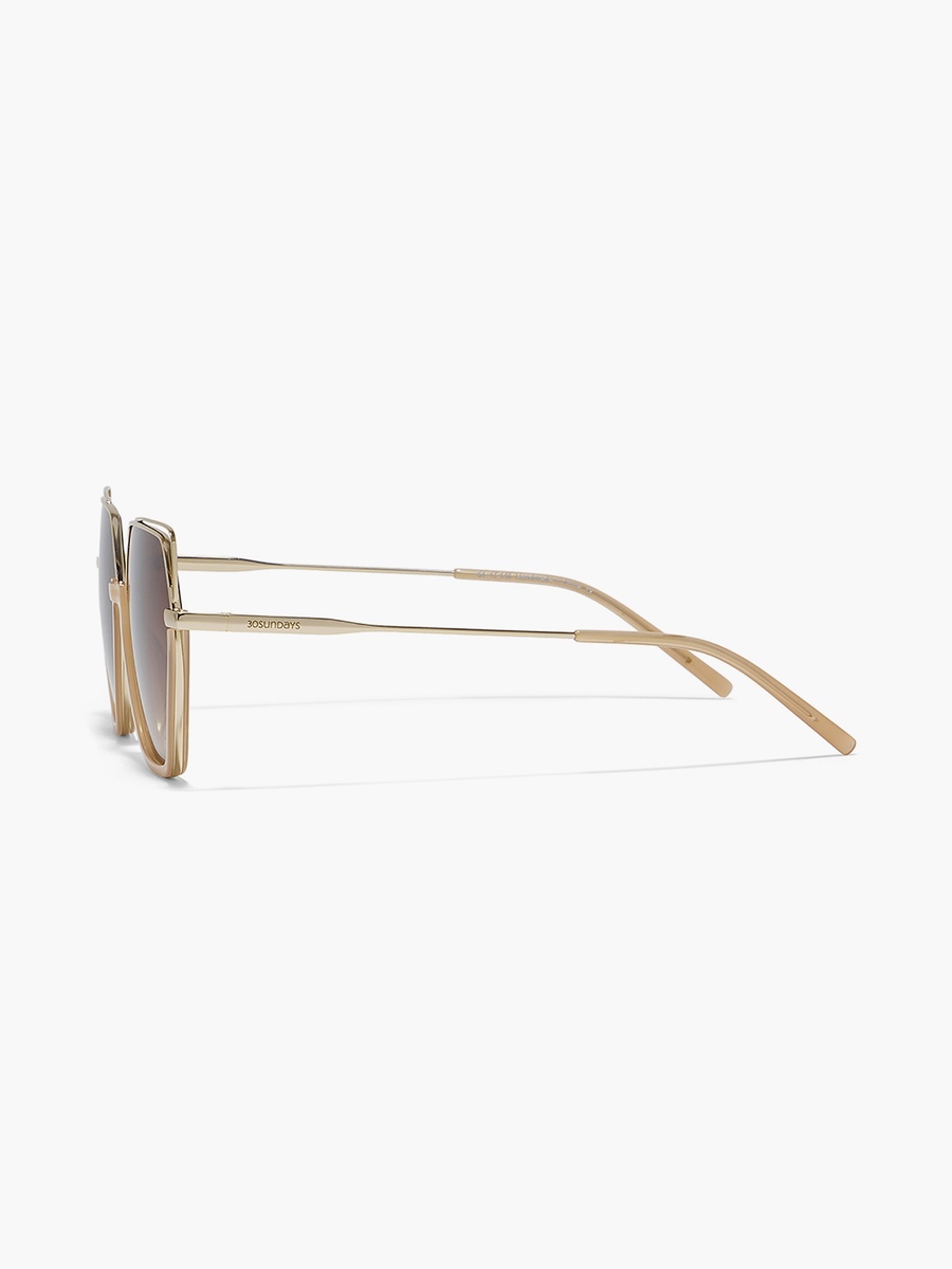 GRACE 54 MM Brown Geometric Sunglasses