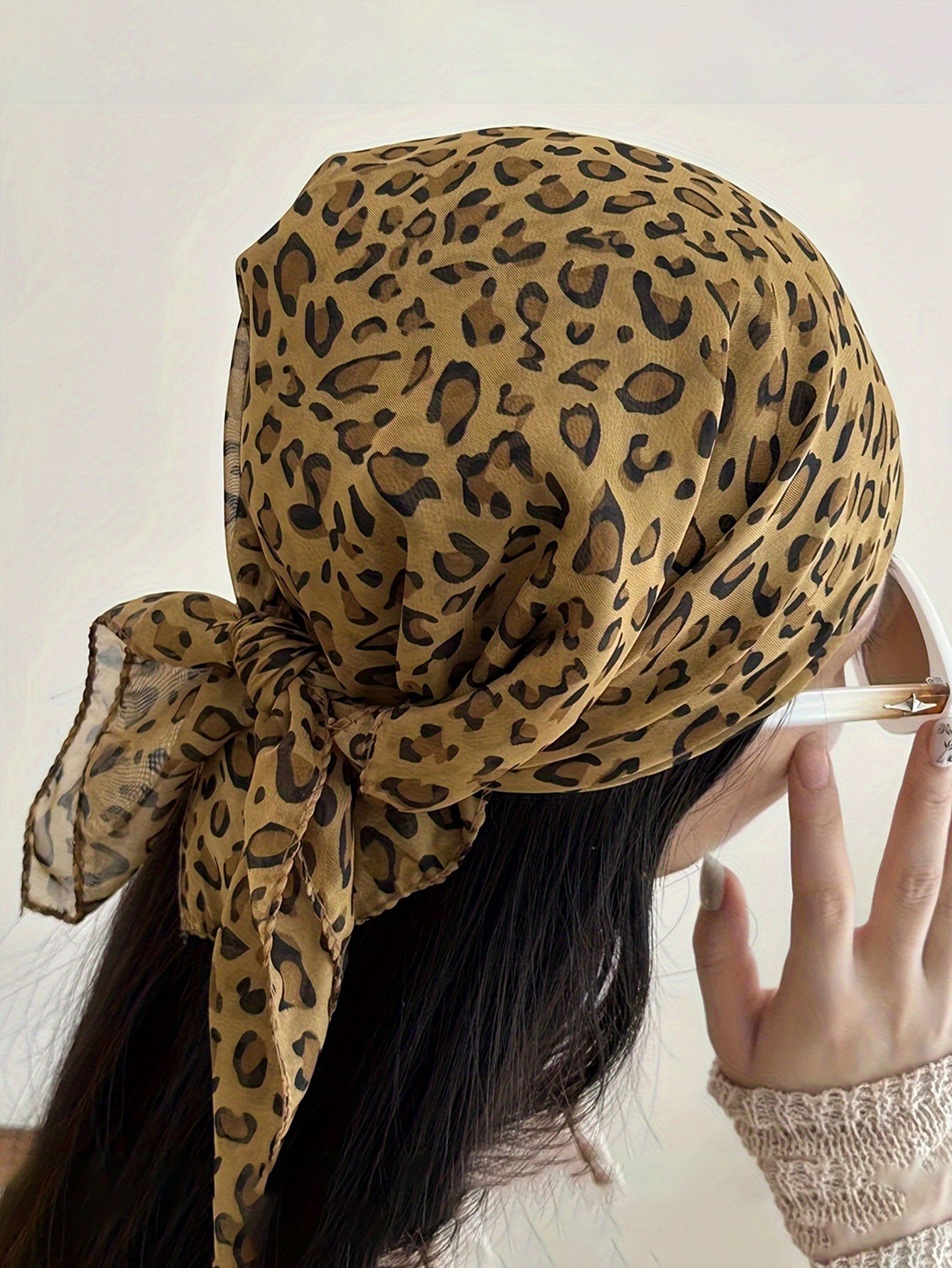Leopard Print Headscarf