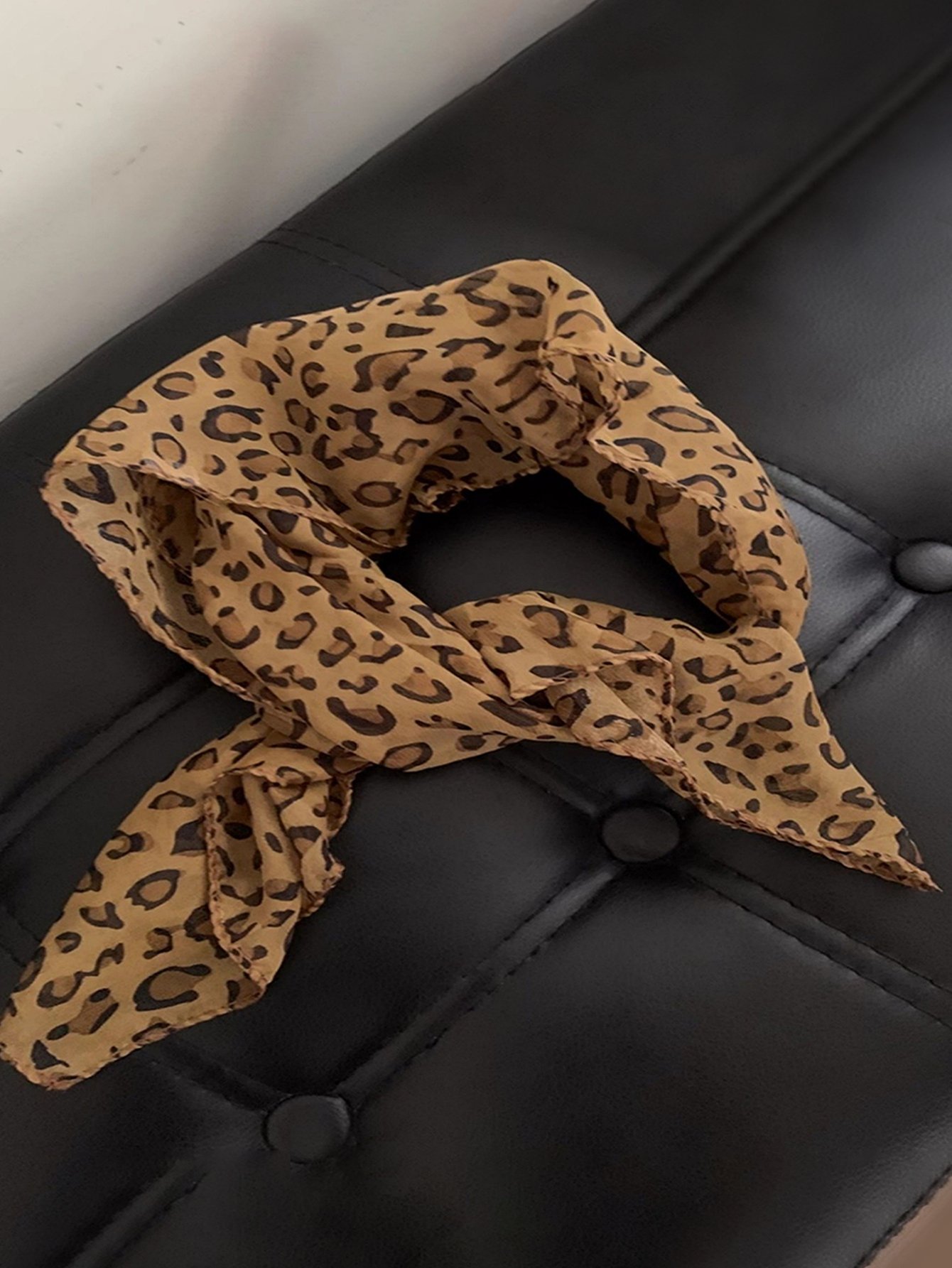 Leopard Print Headscarf