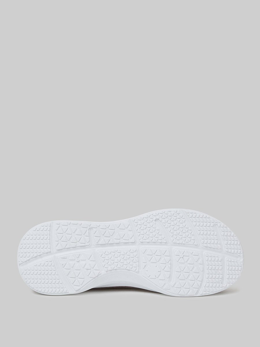 Pink Bungee Lace Knit Sneakers