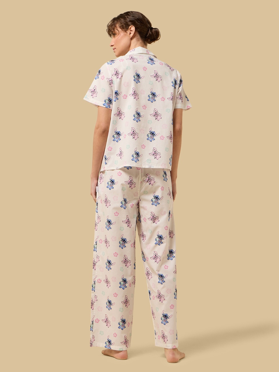 Angel and Stitch Print Pyjama Set