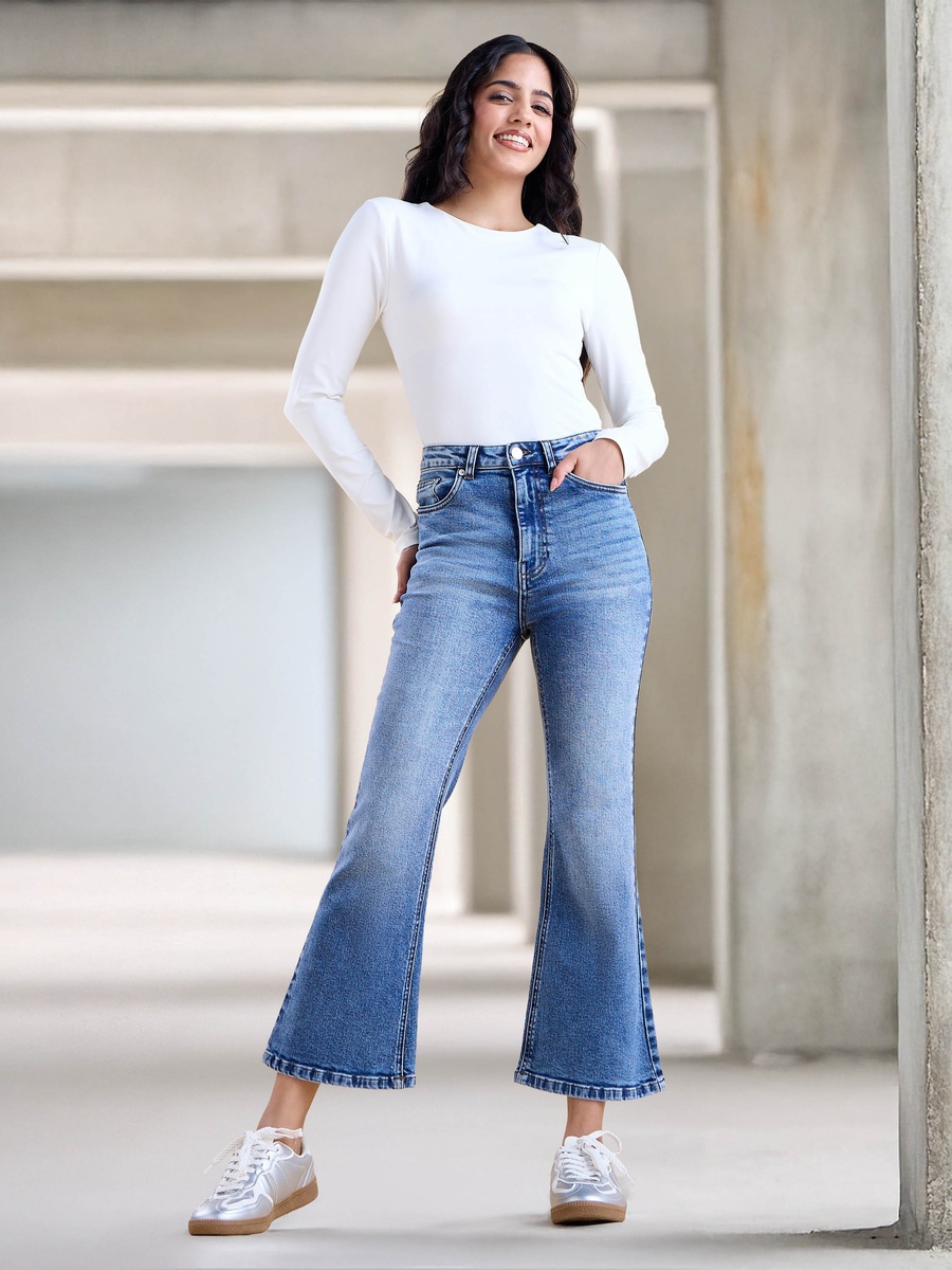 Plain Flared Jeans