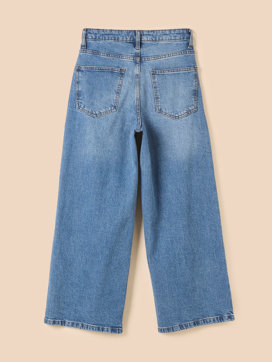Denim Culottes with Belt