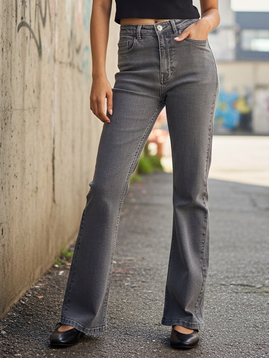 High-Rise Flared Jeans