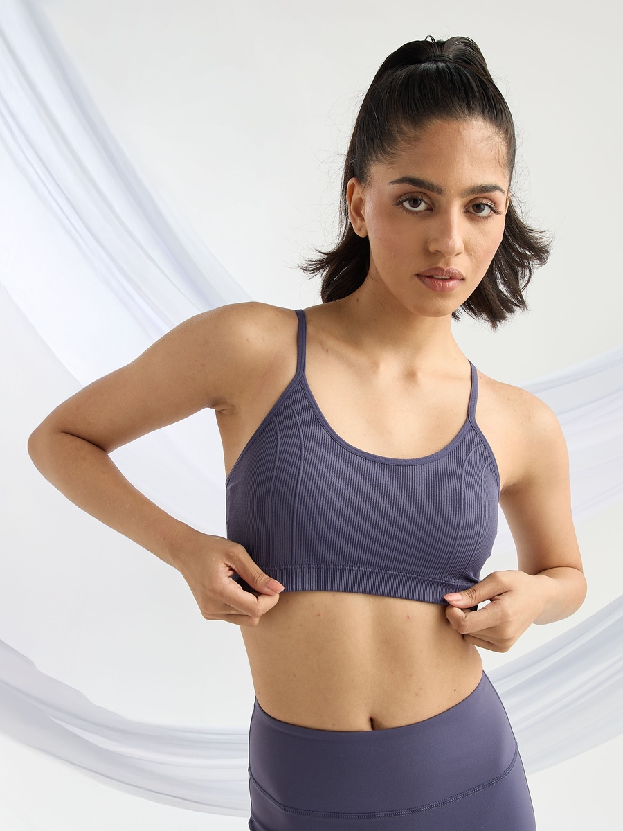 Pack of 2 - Ribbed Seamless Sports Bra