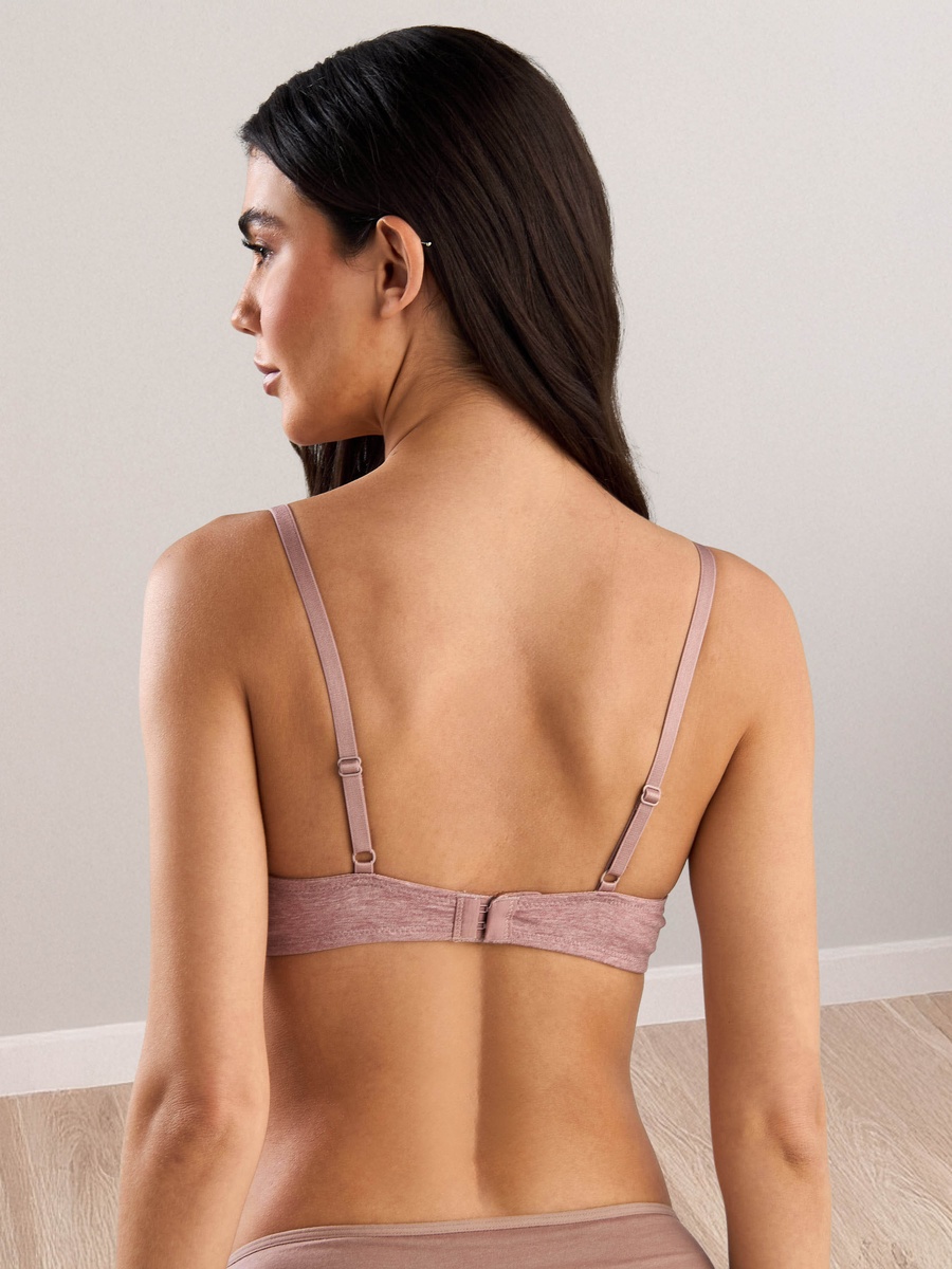 Pack of 2 - Plain Plunge Bra with Hook and Eye Closure