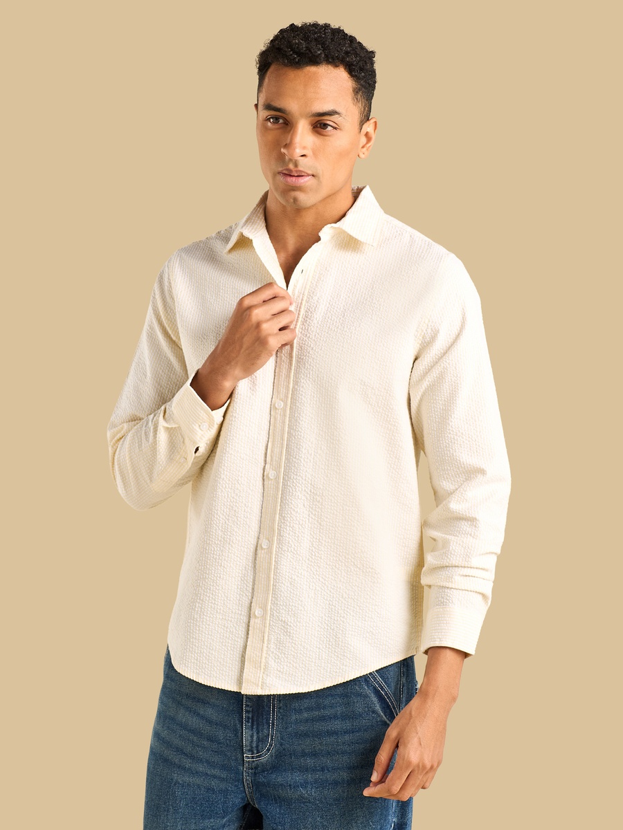 Striped Seersucker Shirt
