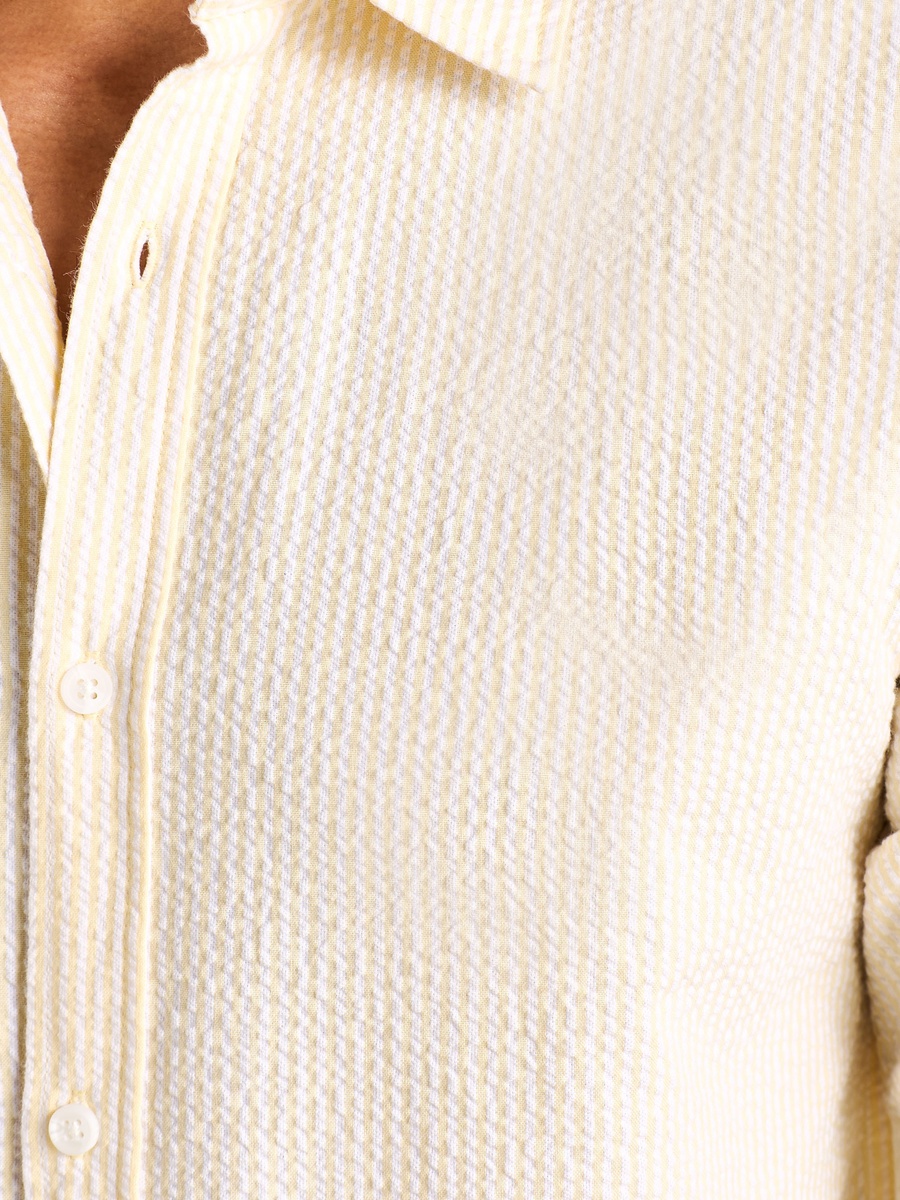 Striped Seersucker Shirt