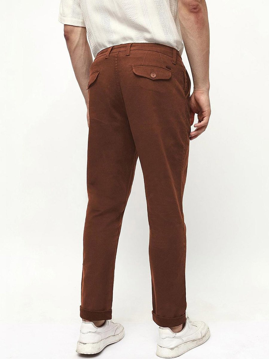 Men Slim Fit Solid Pants