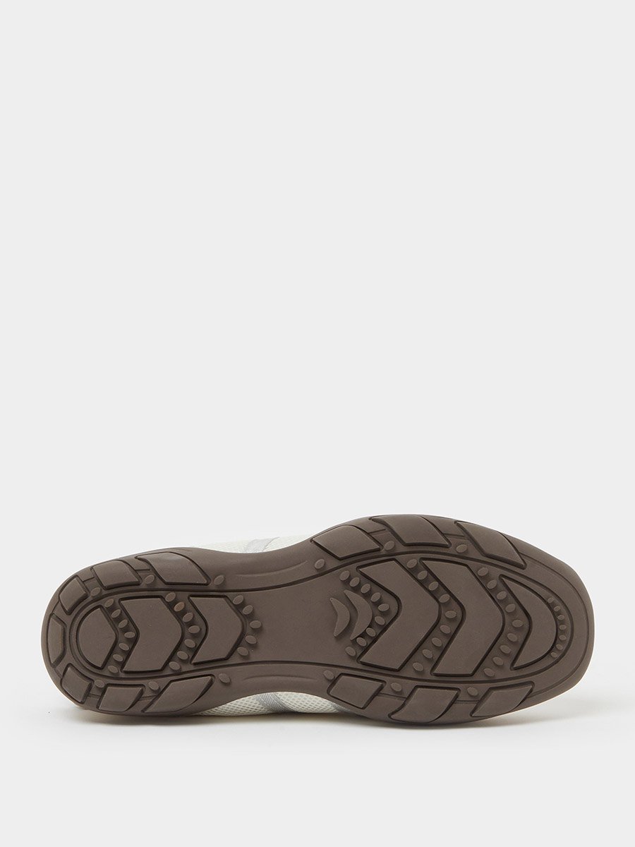 Cream Mesh Panel Velcro Detail Sneakers