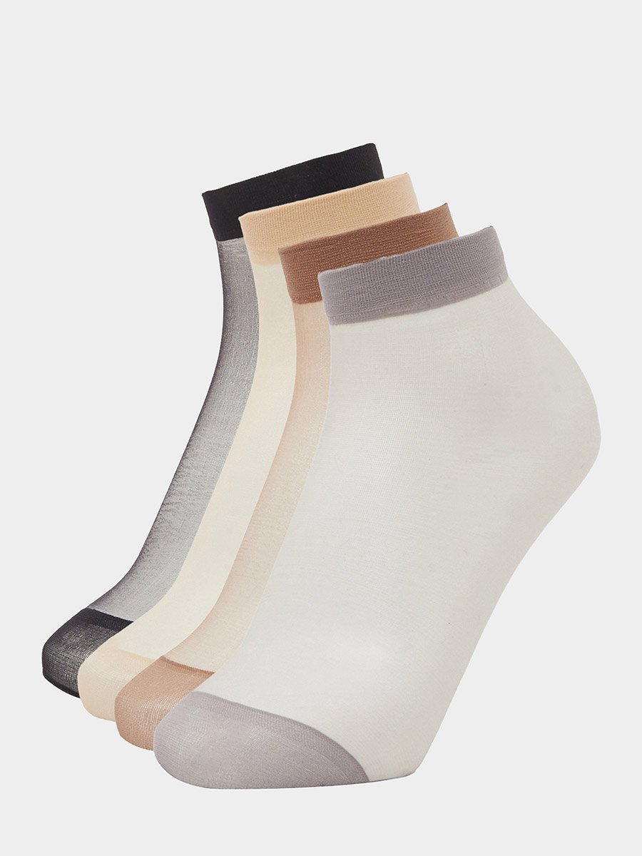 Pack of 4 - Sheer Socks