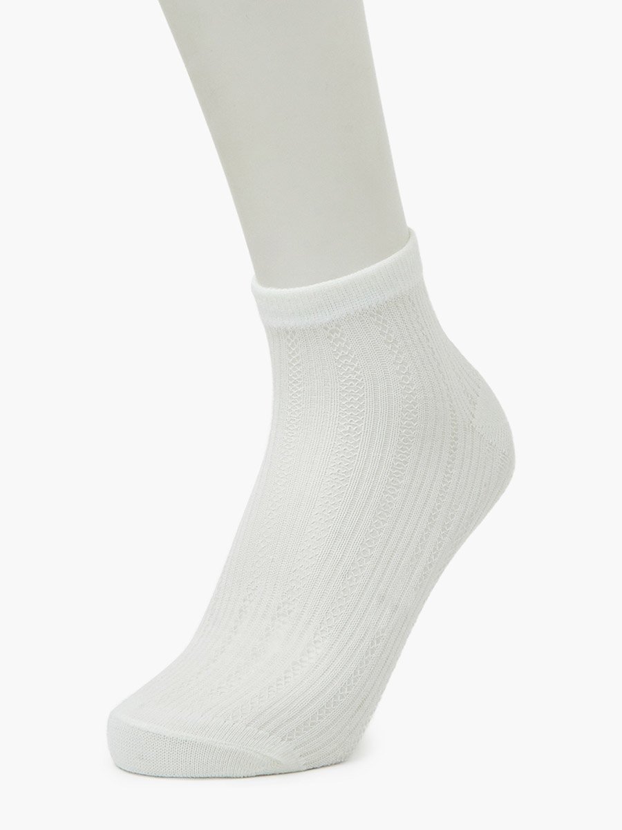 Pack of 4 - Multi-Color Solid Ankle Socks