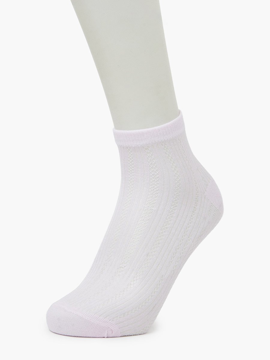 Pack of 4 - Multi-Color Solid Ankle Socks