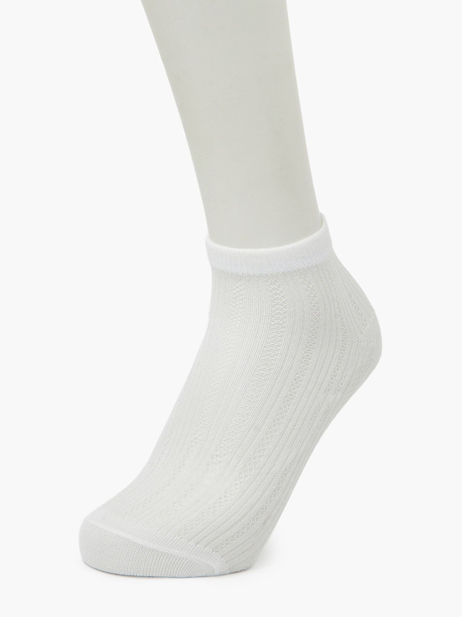 Pack of 4 - Multi-Color Solid Ankle Socks