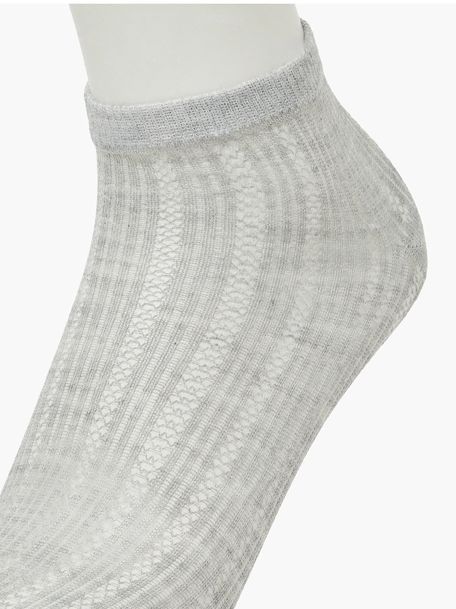 Pack of 4 - Multi-Color Solid Ankle Socks