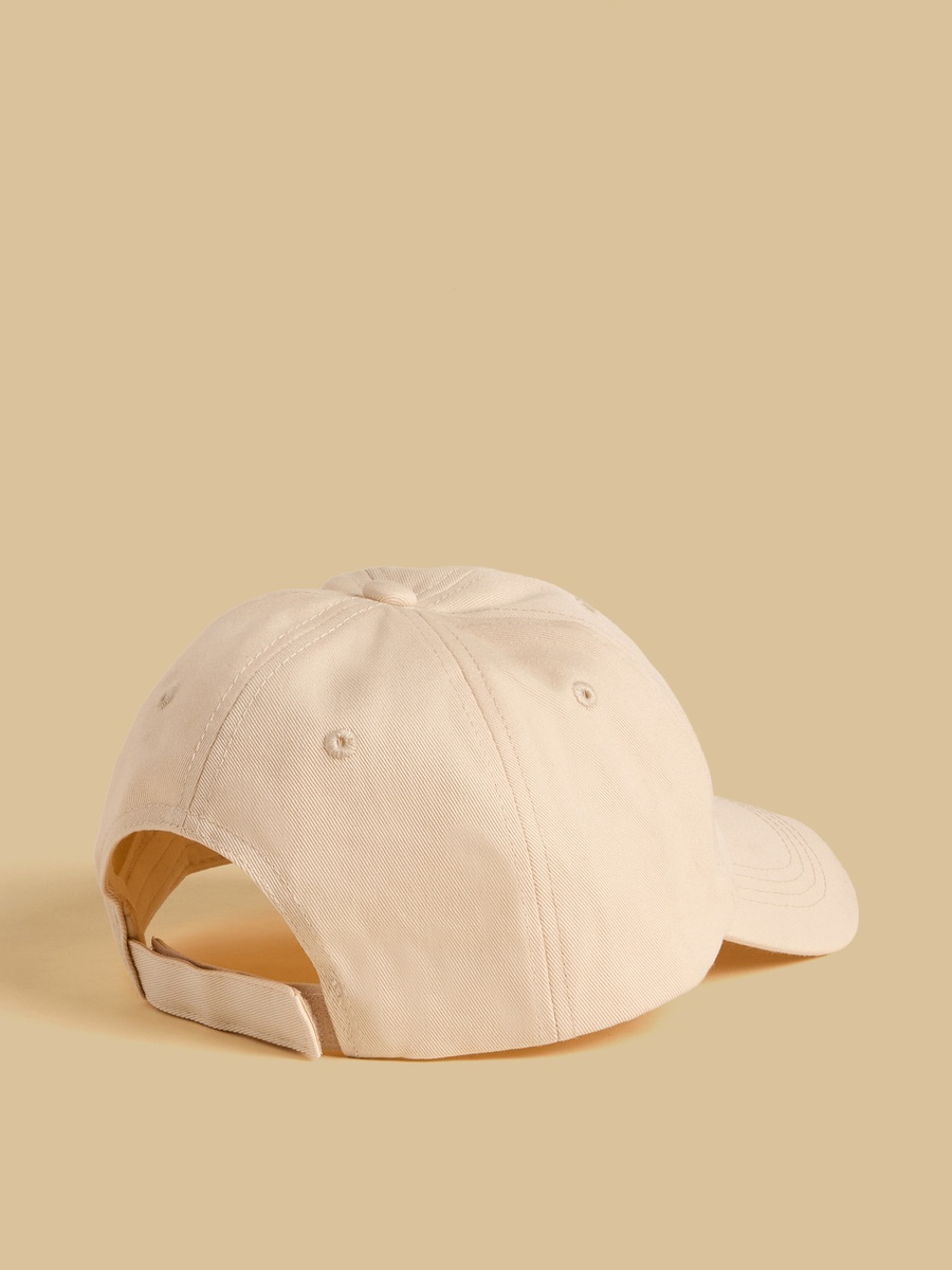Embroidered Cap with Hook and Loop Strap Closure