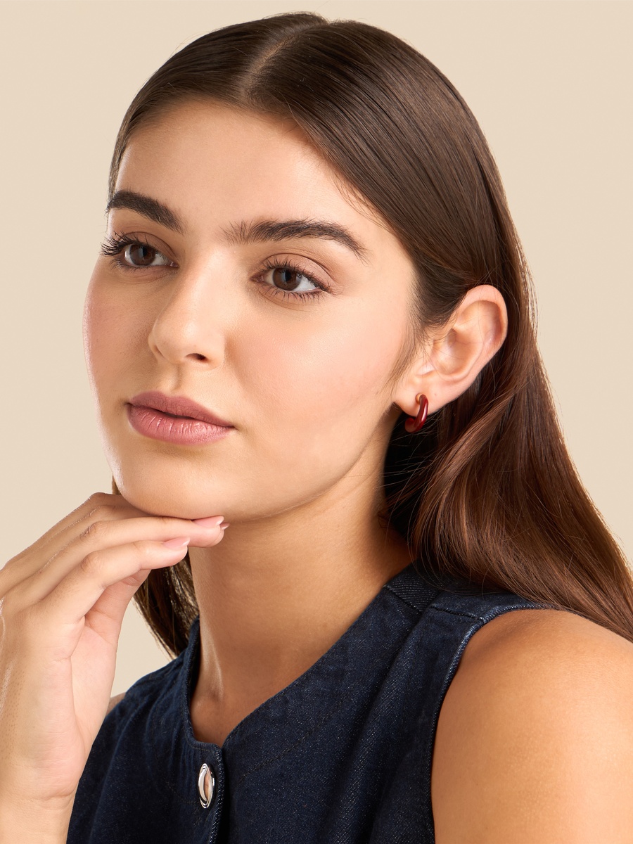 Pack of 3 - Hoop Earrings with Pushback Closure