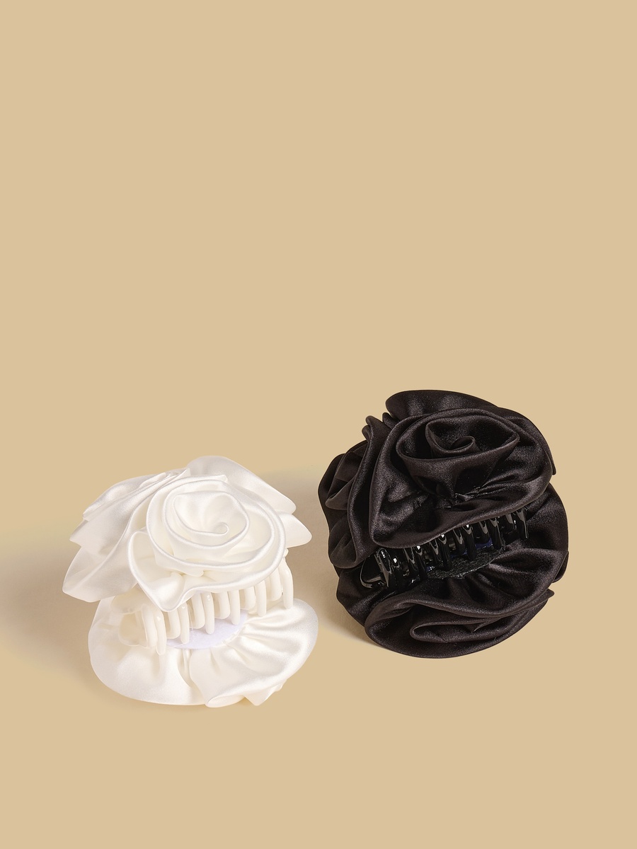 Pack of 2 - Floral Accent Hair Clamp