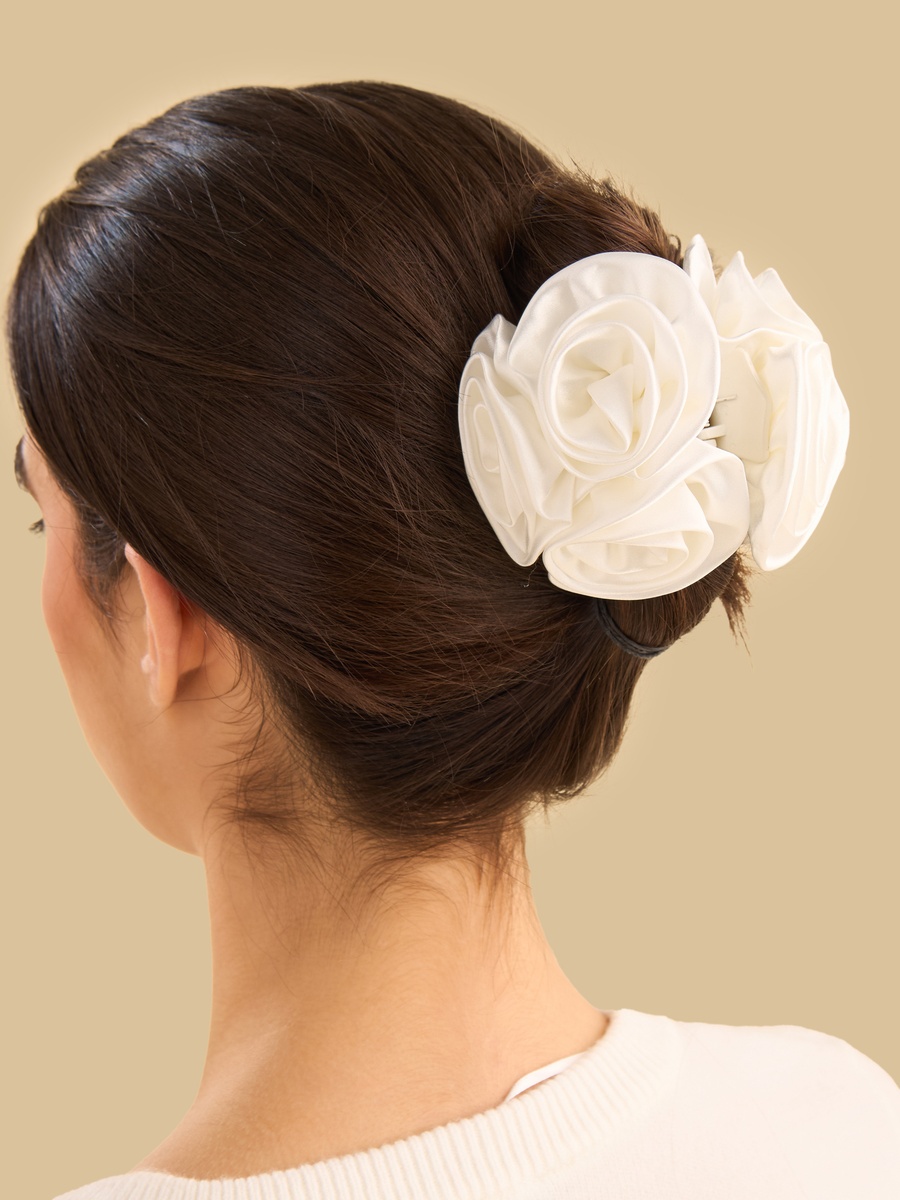 Pack of 2 - Floral Accent Hair Clamp