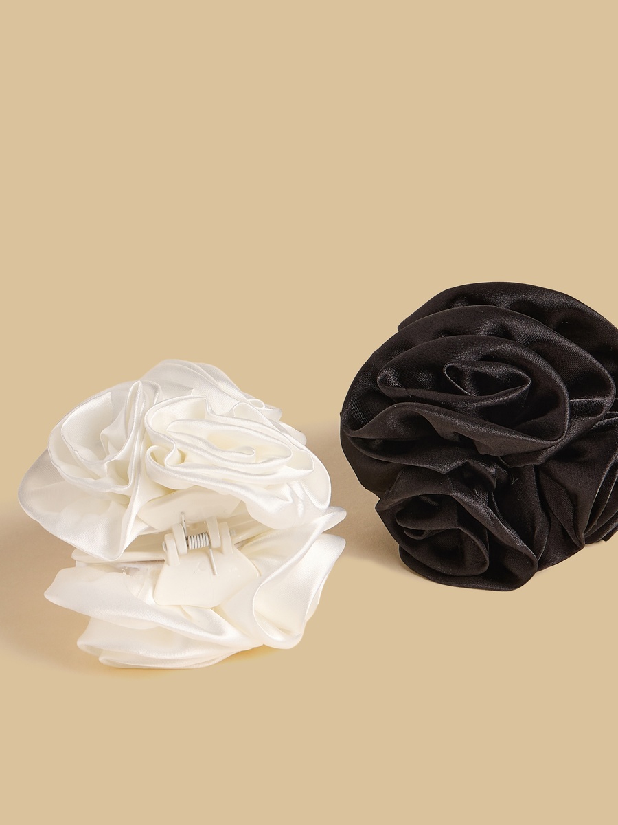 Pack of 2 - Floral Accent Hair Clamp