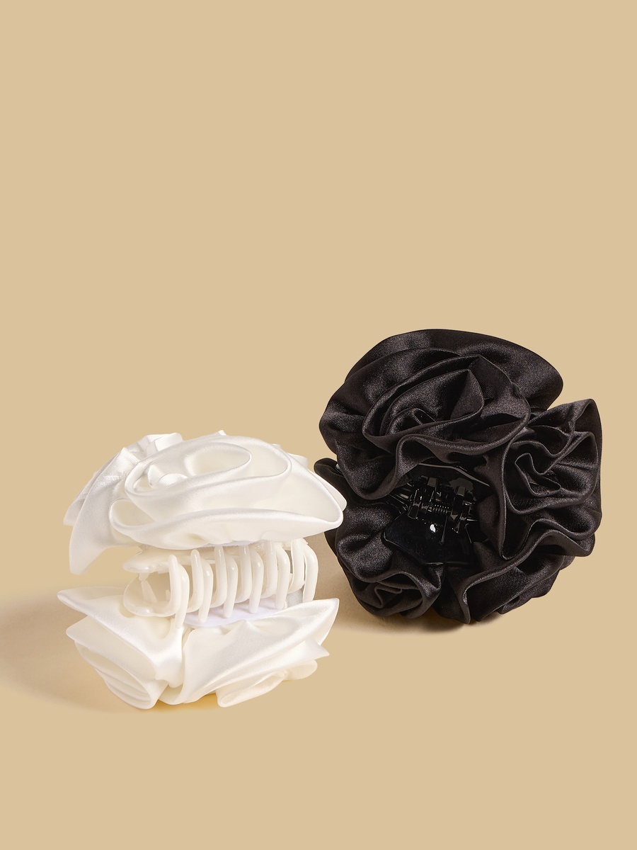 Pack of 2 - Floral Accent Hair Clamp