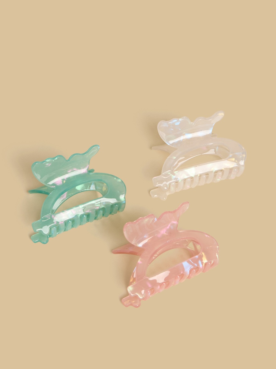 Pack of 3 - Glitter Hair Clamp