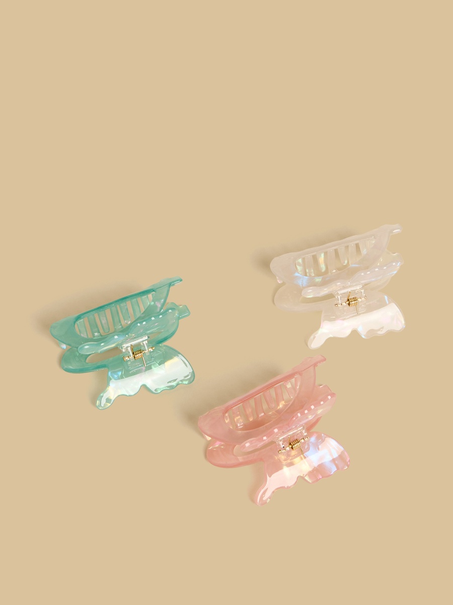 Pack of 3 - Glitter Hair Clamp