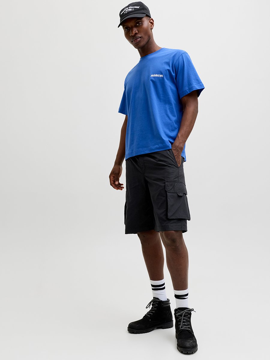 Men Loose Fit Cargo Shorts