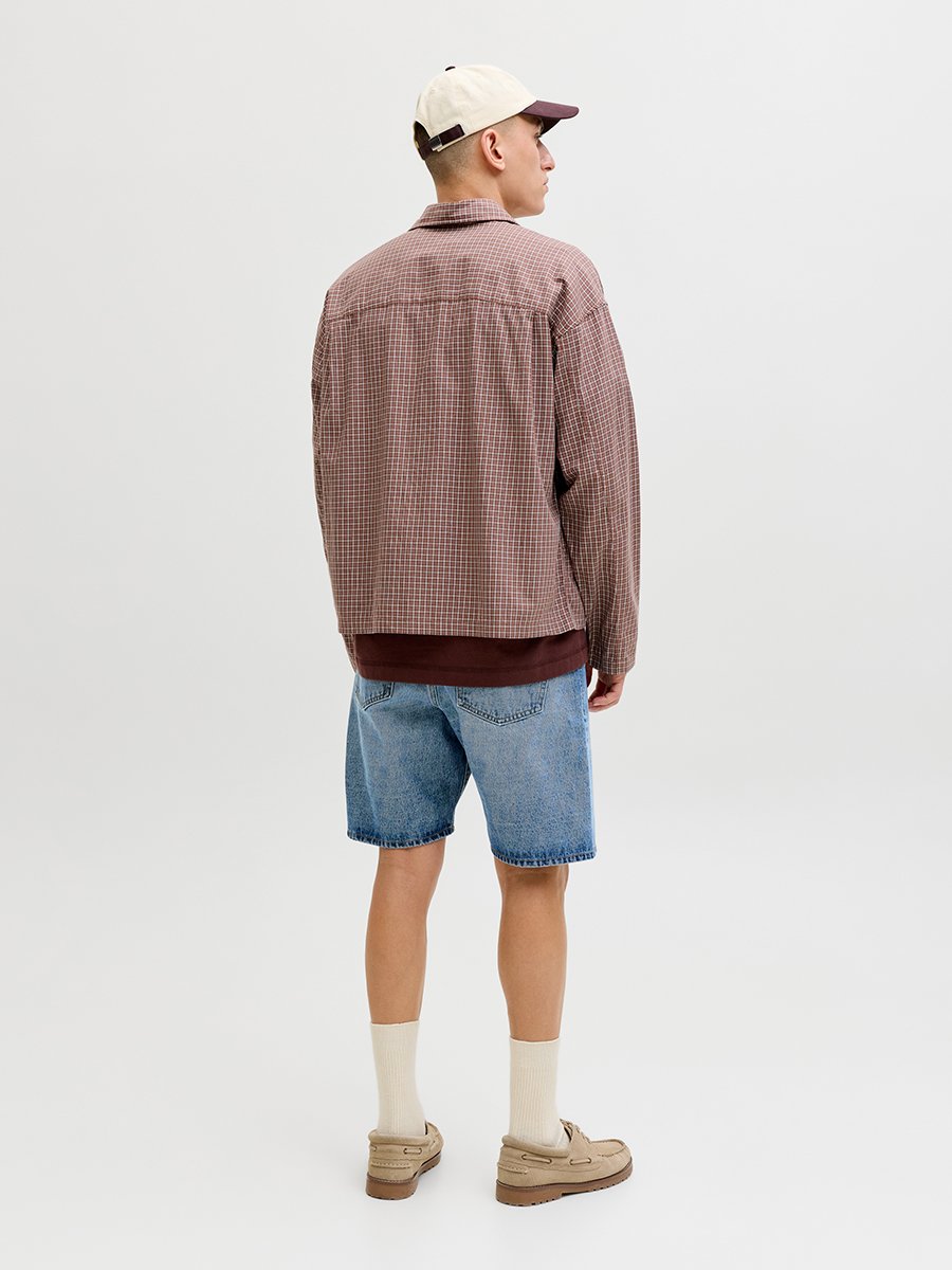Men Loose Fit Denim Shorts