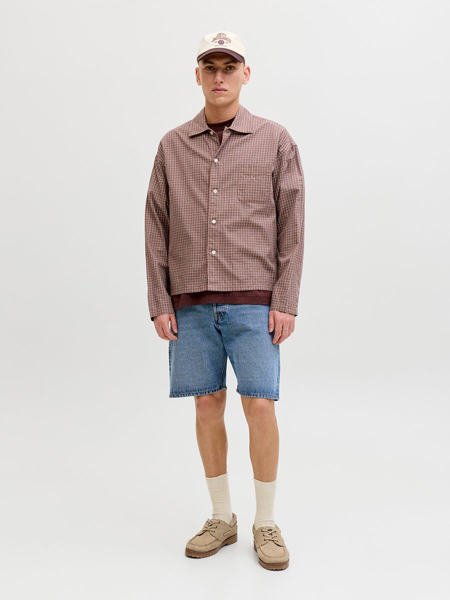 Men Loose Fit Denim Shorts