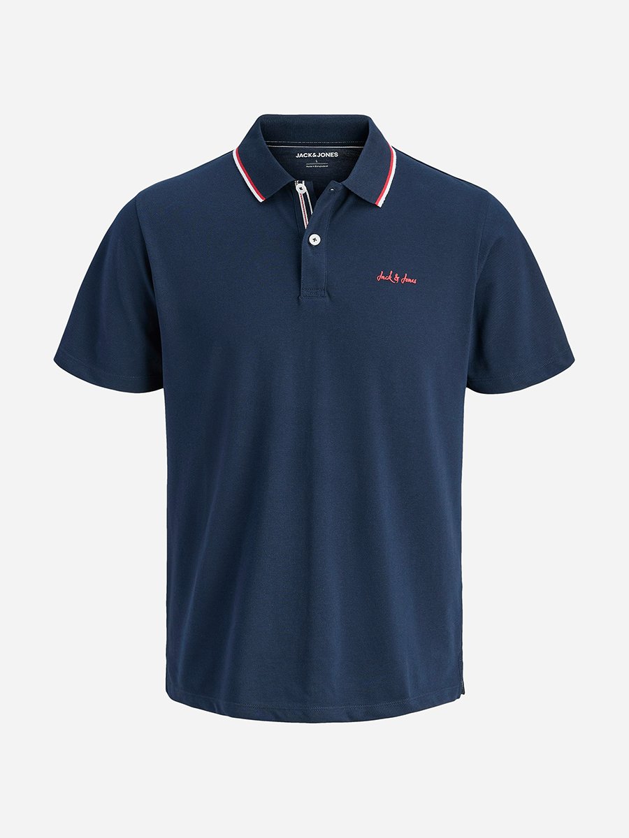 Men Short Sleeves Cotton Blend Polo