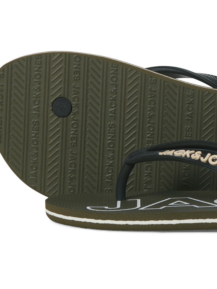 Palm Print Flip Flops