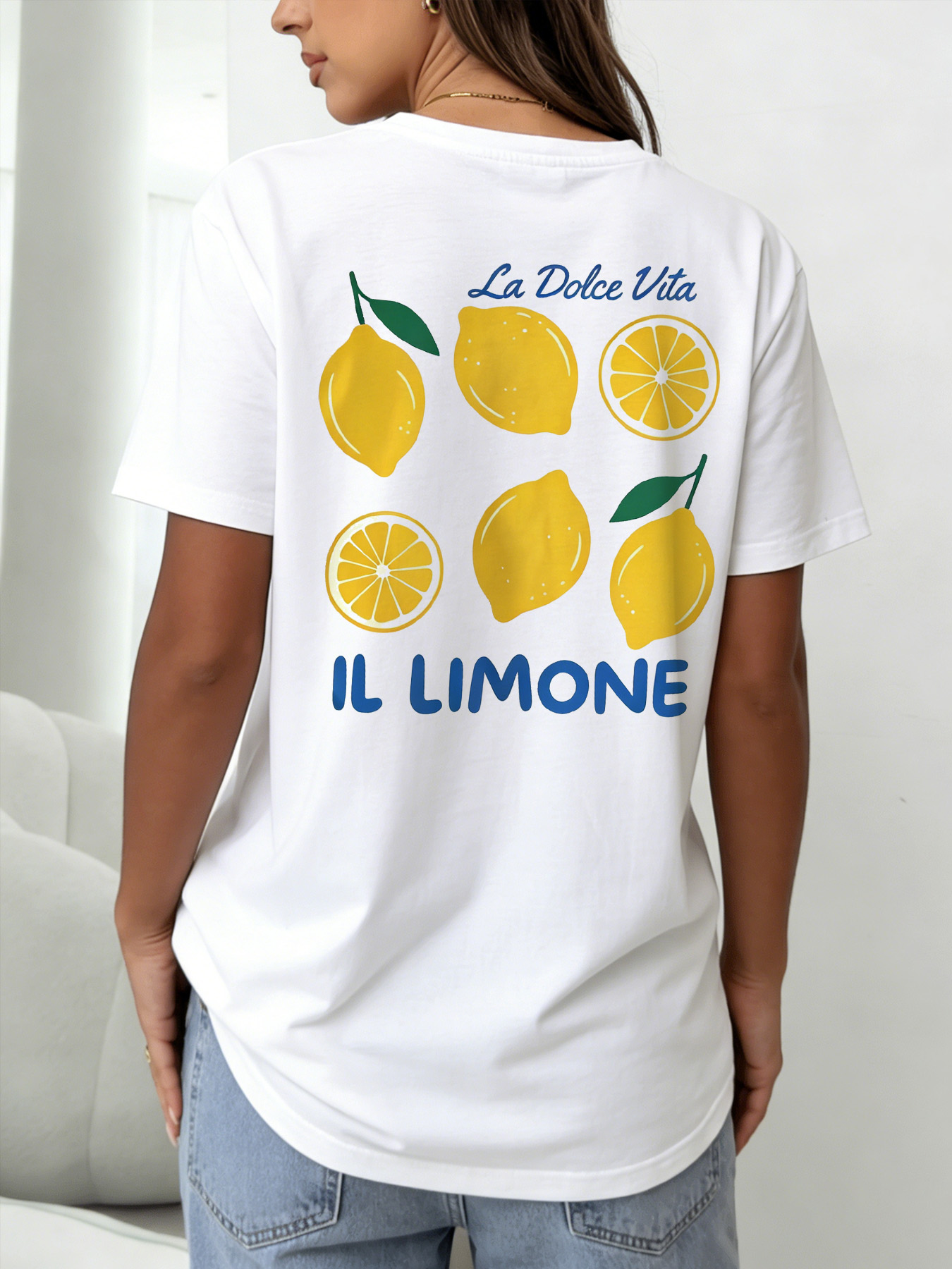 White Graphic Print Short Sleeve T-Shirt