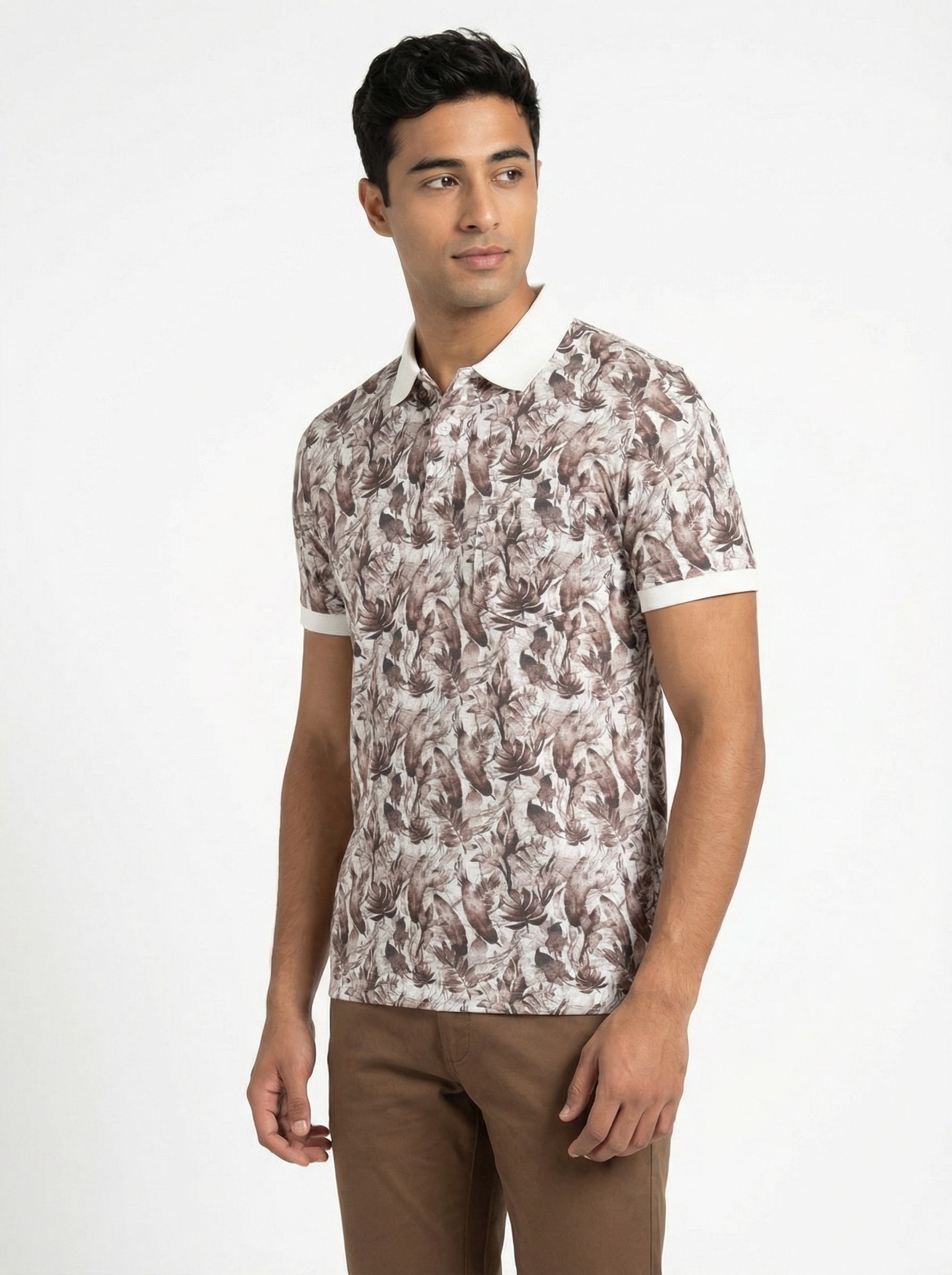 Purple Printed Polo