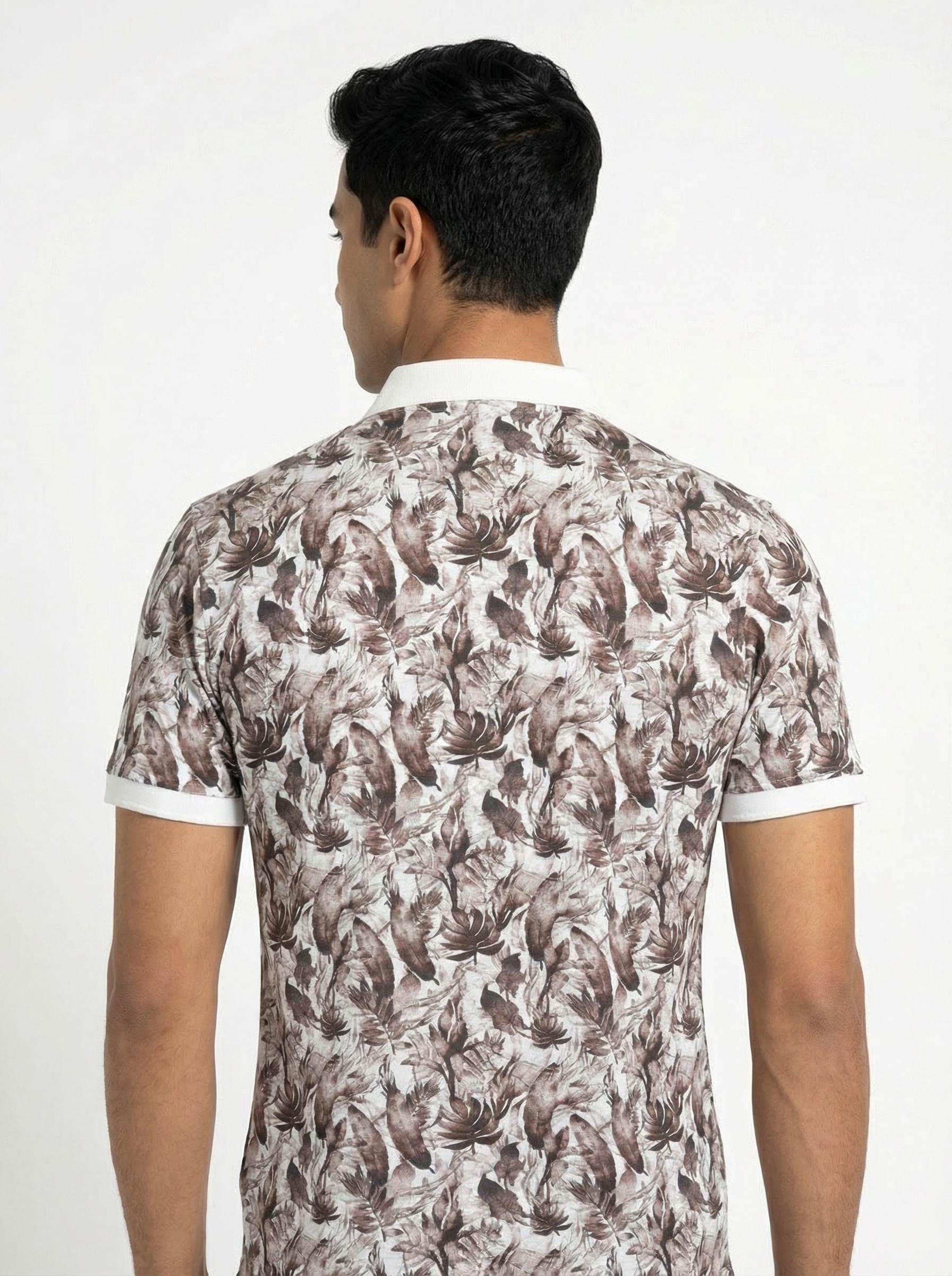 Purple Printed Polo