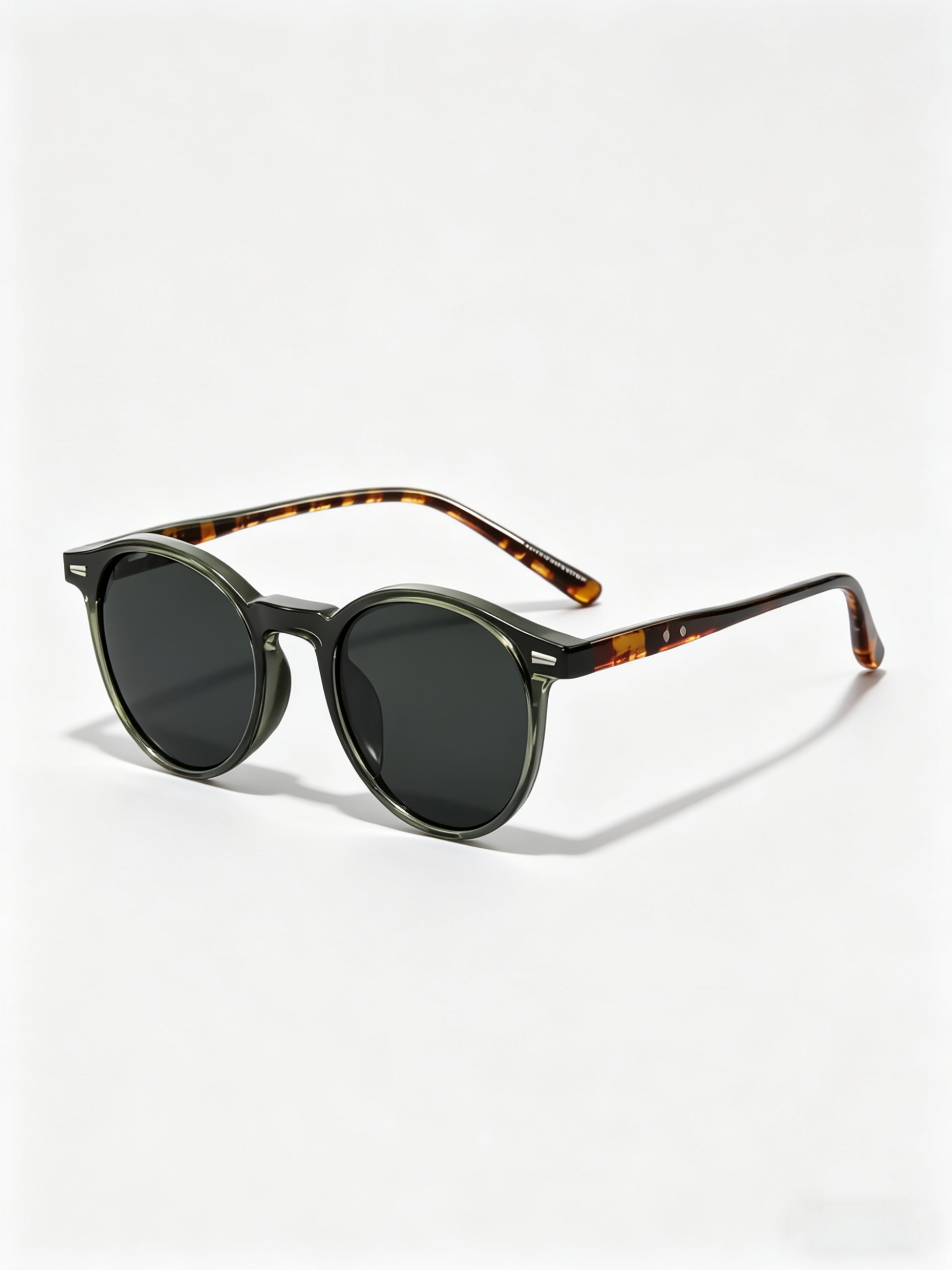 Multi-Color Round Frame Sunglasses