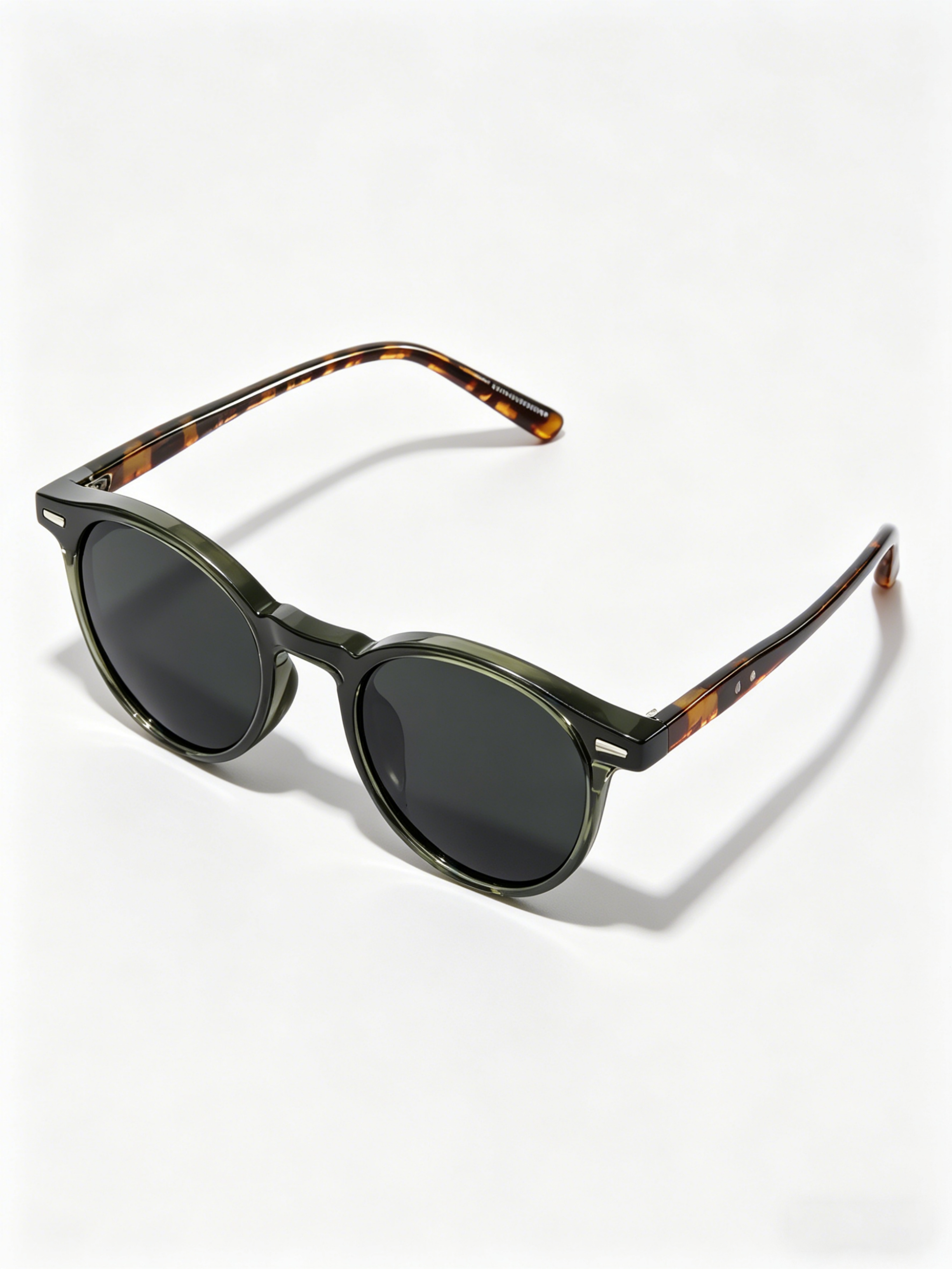 Multi-Color Round Frame Sunglasses