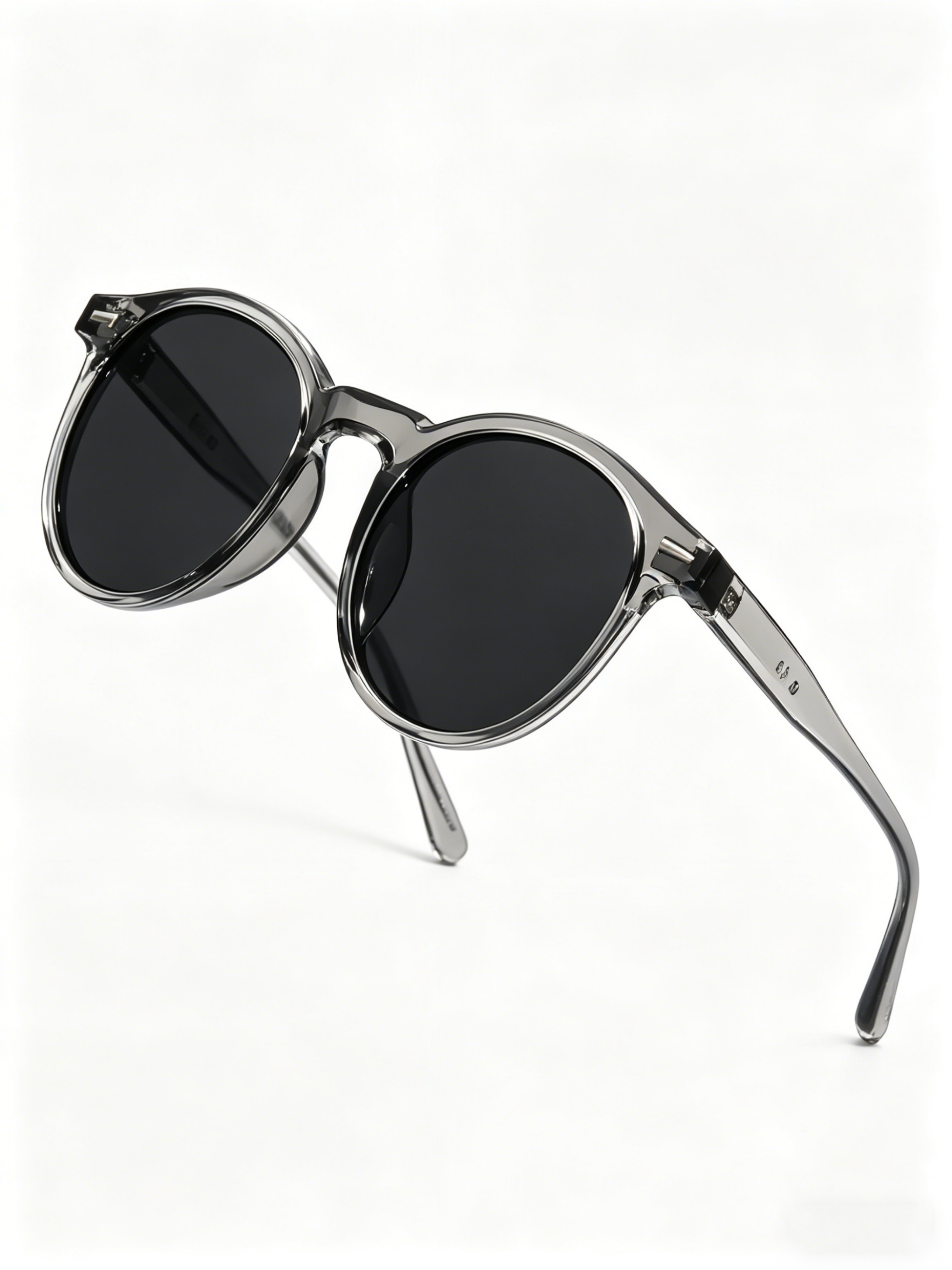 Grey Round Sunglasses - UV Protection and Style