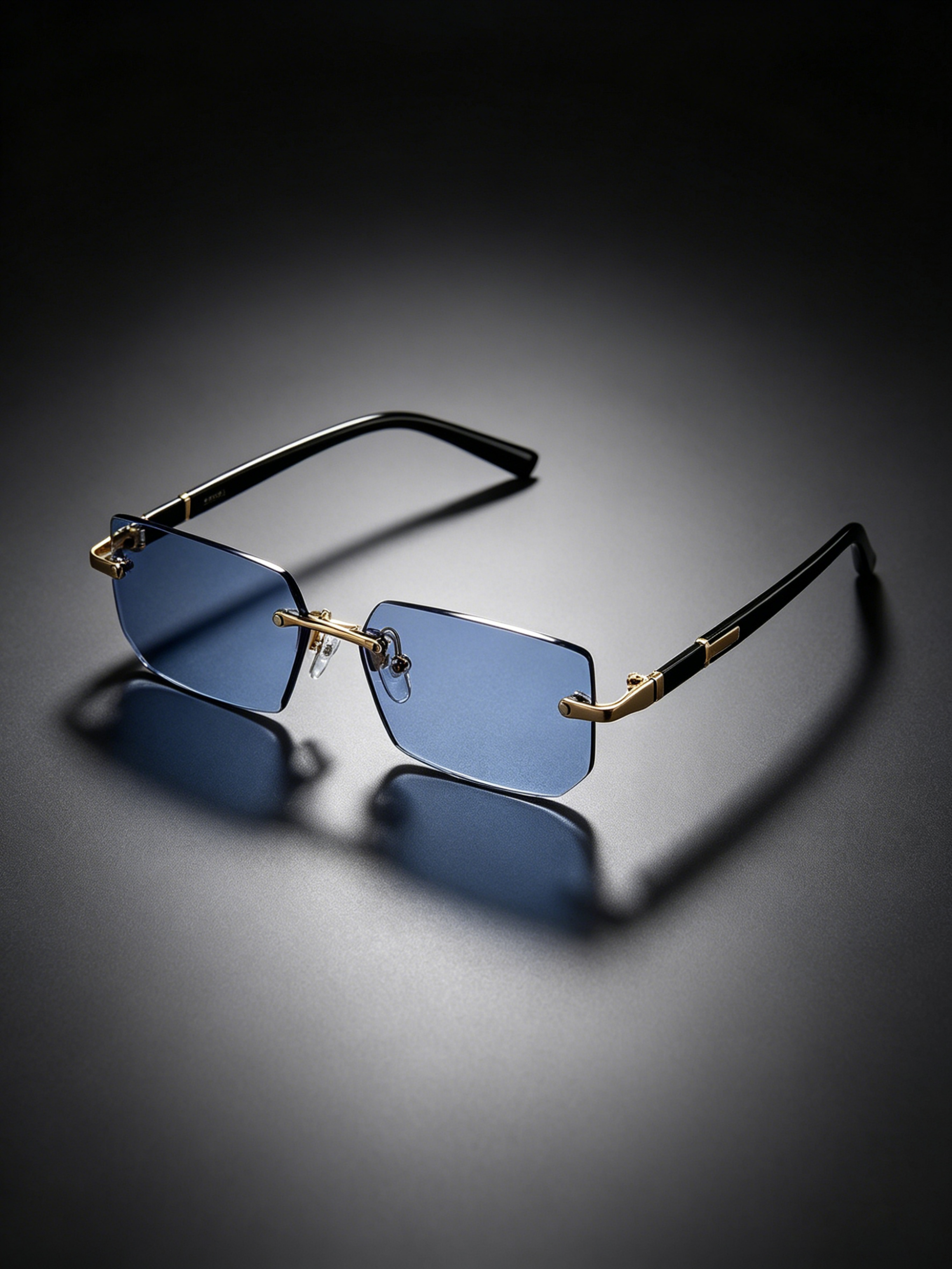 Black Rectangle Sunglasses