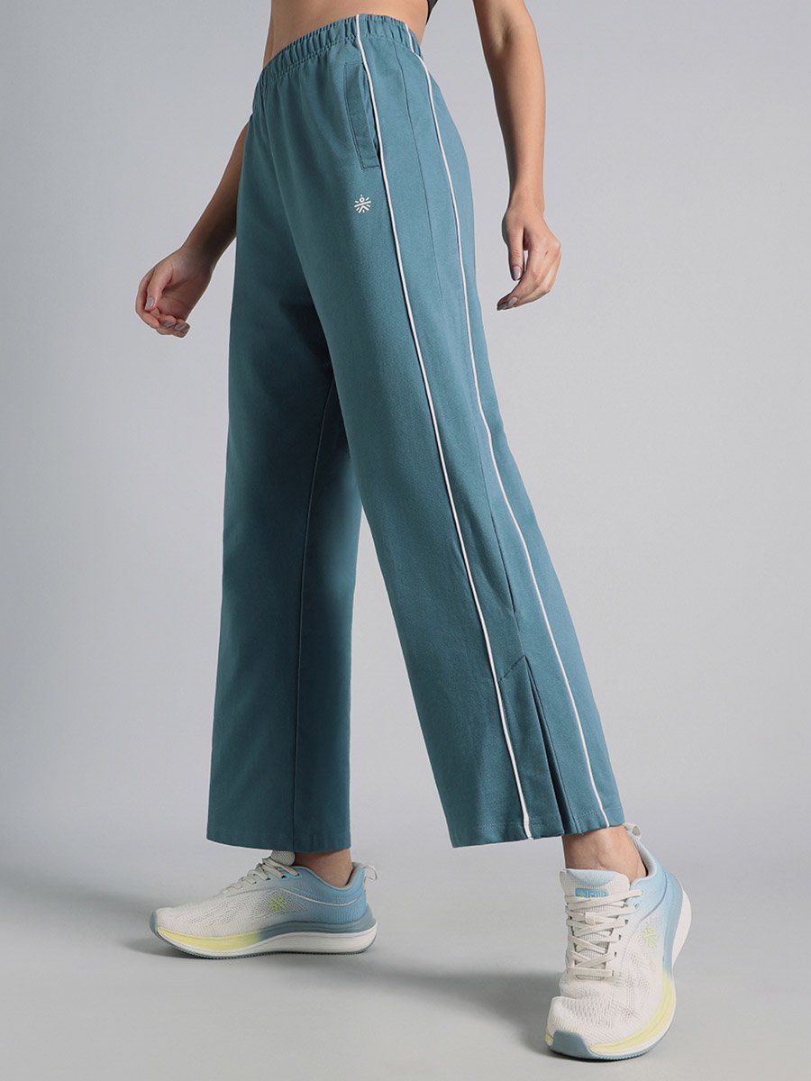 Blue Community Straight Trackpants