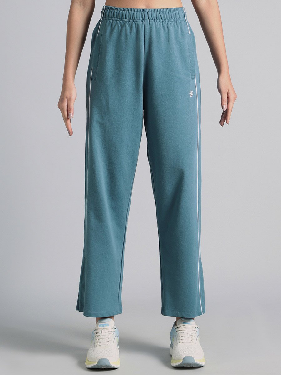 Blue Community Straight Trackpants