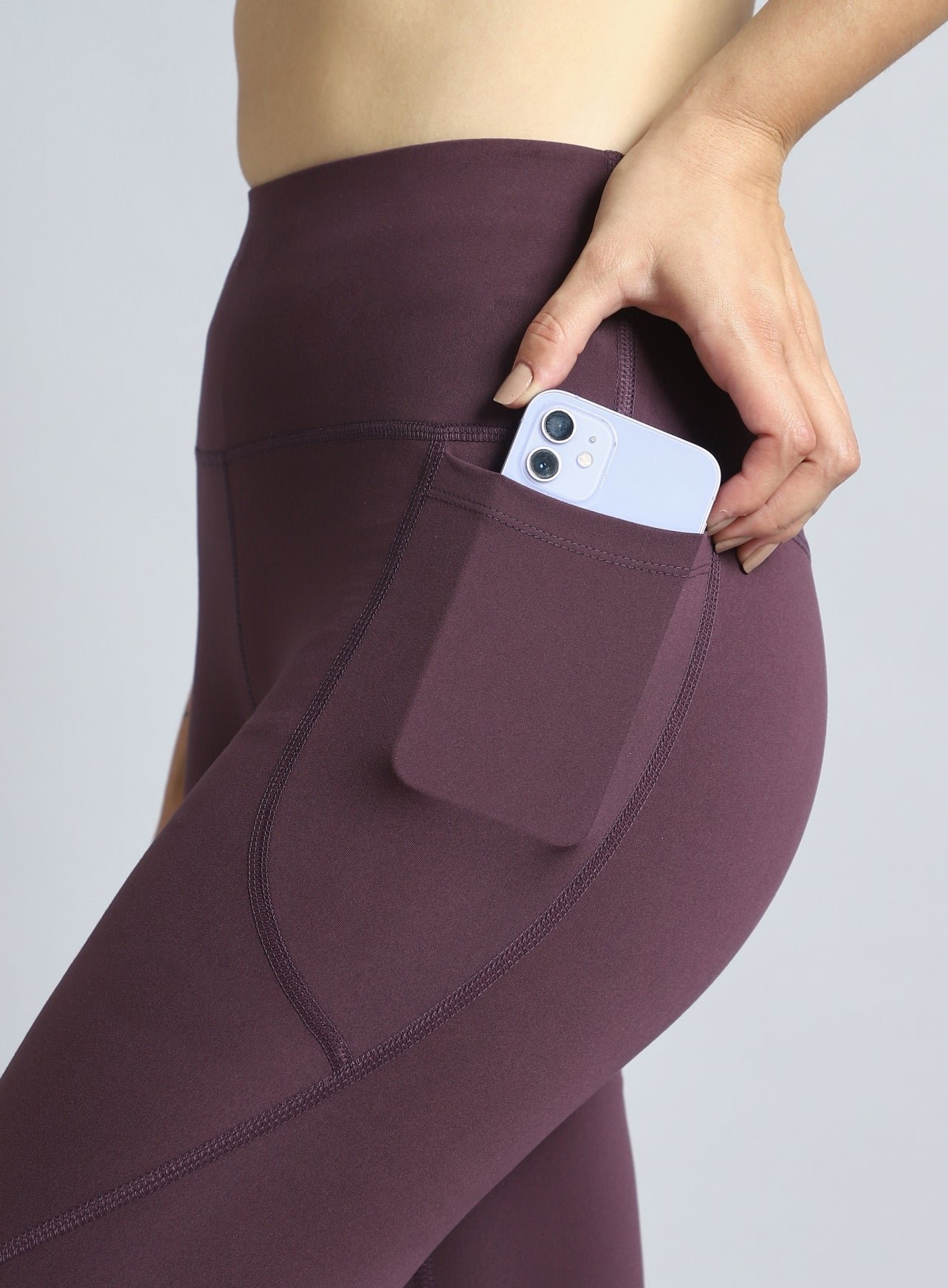 Maroon Plum Dance Flow Tights