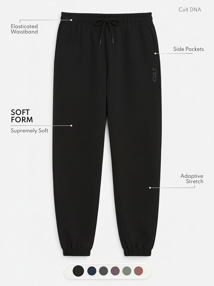 Black Soft Form Classic Joggers